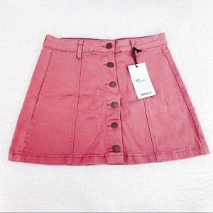 Forever 21 | Blush Pink Mini Denim Skirt